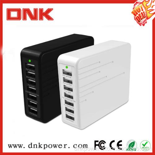 China Supply Portable 7 Port Home Wall USB Charger